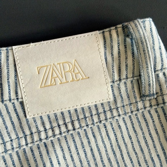 New Women's Zara‎ Z1975 Pinstripe Pants | Size 2 | Straight Leg - Picture 4 of 7